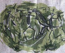 Donald Clarke, Australia, 6  Vintage Place mats. Collectible