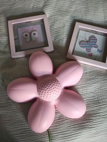 Ikea flower wall lamp and 2x 3d butterfly frames