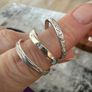 3 silver rings set Image 2
