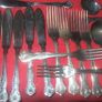 alot of cutlery sheffield plate 6 soup spoons, 6 forks  ,6 fish knifes Image 2