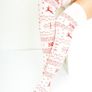 CHRISTMAS white Knee Highs socks Image 2