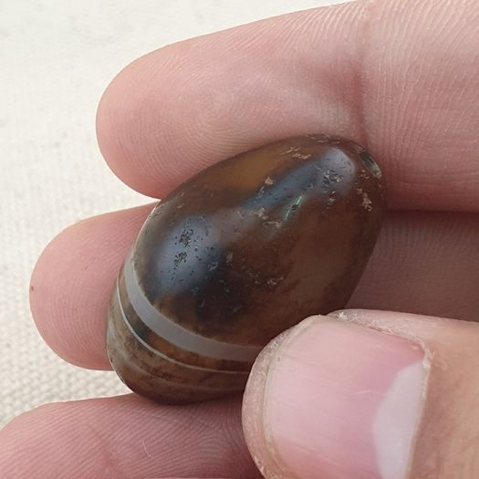 Vintage Beautiful Suliemani Eye Agate Bead Amulet