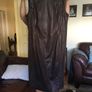 Zara Basic Brown Suedette Midi dress Image 4