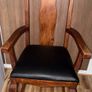 vintage solid wooden chairs Image 8