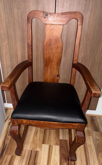 vintage solid wooden chairs