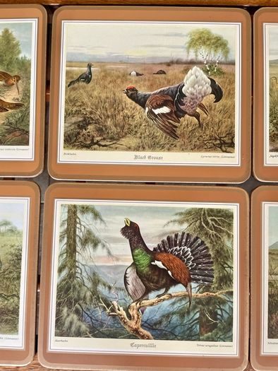 Six Traditional 20th Century Placemats by Pimpernel Gamebirds