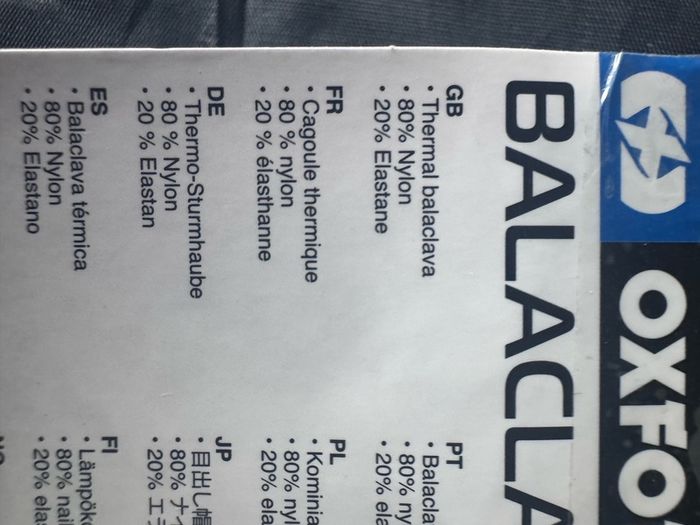 Oxford balaclava - New