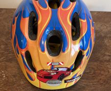Raleigh - Little Terra Lightweight Adjustable Children's Cycling Helmet Racecar Pattern