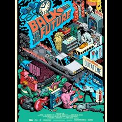 Back to the Future Dave Arcade Vice Press Print Limited Edition 200 Sold Out + Plus free mystery print