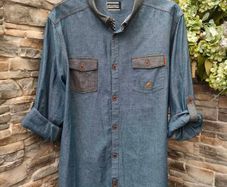Men's Kangol long sleeve cotton shirt  Size XL