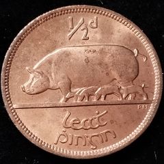 Ireland - 1966 - Half Penny - UNC - KM.10 - [566]