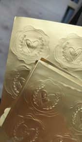Gold seal stickers
