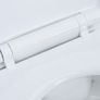 High Rimless Toilet Soft Close 7 cm Higher Ceramic White Image 2