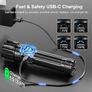 LED Super Bright 500000 Lumens Rechargeable Powerful Torch 5 Modes&Adjustable Focus, IP67 Waterproof Image 5
