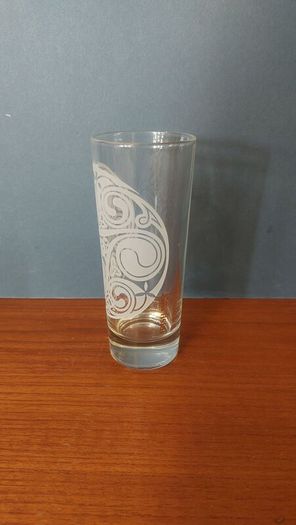 Fabulous Vintage Irish Mist Celtic Design Etched Highball Glass, Made in Italy, Mint Condition