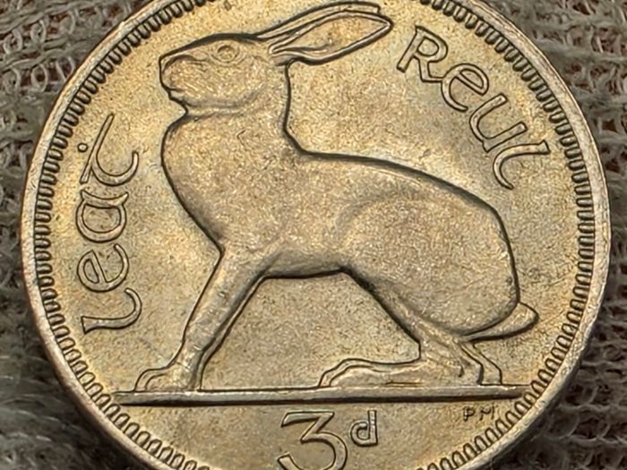 Ireland 1966 3d Threepence Beautiful Uncirculated Gem BU Coin