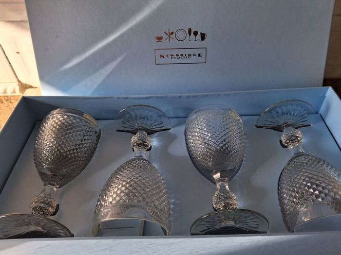 4x Newbridge Crystal Goblets