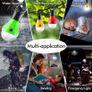 Camping Accessories, Winzwon Camping Lights Tent Lights, Emergency Lights, Gifts for Kids, Waterproof LED Camping Lantern Light Bulb for Camping, Hiking, Fishing, Mountaineering, Power Cuts (FREE POSTAGE) Image 3