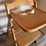 Hauck Wooden High Chair (Adjustable) + Tray Image 2