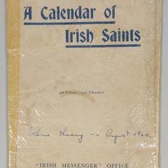 1960 calender if irish saints booklet