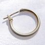 Vintage 18ct Gold Plated Hoops Earrings 1,87g Image 8