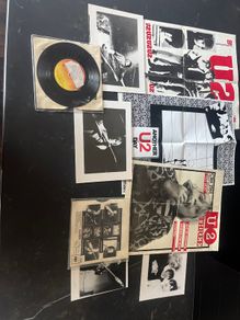 U2 - Early poster collection & manufacturing sleeve items