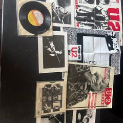U2 - Early poster collection & manufacturing sleeve items