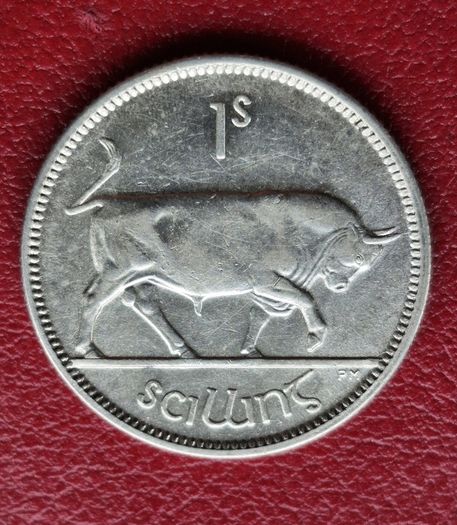 Ireland  1928 Silver Shilling 1s Coin