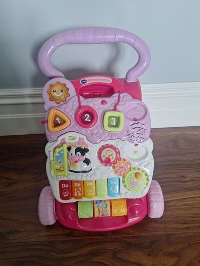 pink baby walker