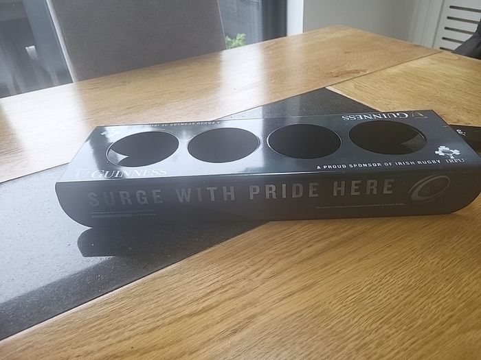 guinness rugby pint holder