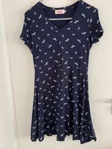 Louche dress navy dragonfly size 10.  New no tags