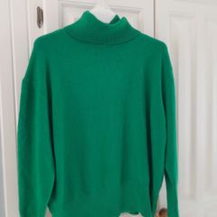 Emerald Green Role Neck Jumper New