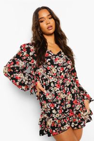 elegant floral backless playsuit in size 10
