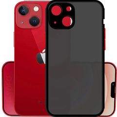 Smoke Silicone Case For iPhone 13 MINI Cover with Camera Protector