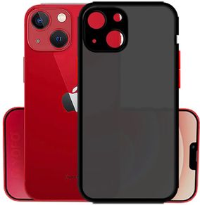 Smoke Silicone Case For iPhone 13 MINI Cover with Camera Protector