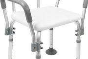 Adjustable Bath Tub Shower Chair For Elderly, Pregnant Woman Bench Bathroom Stool Seat