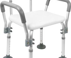Adjustable Bath Tub Shower Chair For Elderly, Pregnant Woman Bench Bathroom Stool Seat