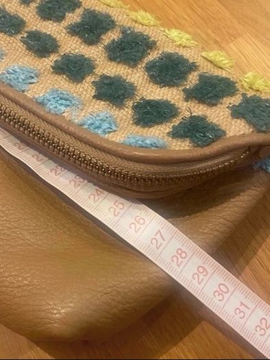 Fossil leather clutch bag. Unique sample bag