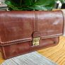 Italian Adpel Leather Clutch Organiser Bag Image 2