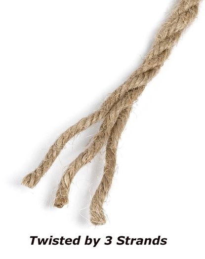 Brand New Jute Twine Garden Jute Yarn Rope Thick Cord Craft Cord For Packaging, Decoration, Garden Bundling IT5mm-50