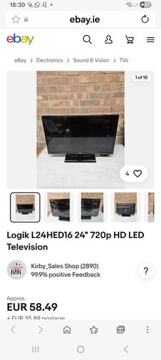 logik 24inch tv with built in dvd player