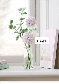 Artificial Flowers + Vase