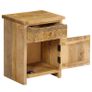 Bedside Table Solid Mango Wood 40x30x50 cm Image 7
