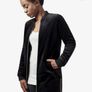 Urban Classics Velour Coat Black Image 3