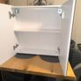 Veleka Gloss White Double Bathroom Cabinet with Mirrored door (H)540mm (W)550mm  B&Q Image 7