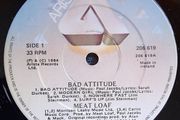 Meat Loaf Bad Attitude Irish Pressing Vinyl Rock