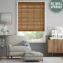 Vintage Oak & Camel Wooden Blind Image 5