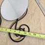 Vintage Ikea Myken Wrought Iron Freestanding Tabletop Mirror Image 6