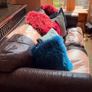 Library style all leather Three seater sofa Image 4