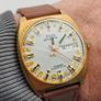 Vintage ARISTO Automatic PUW1464-One-Off Watchmaker Custom with Baltic Amber Dial Image 4